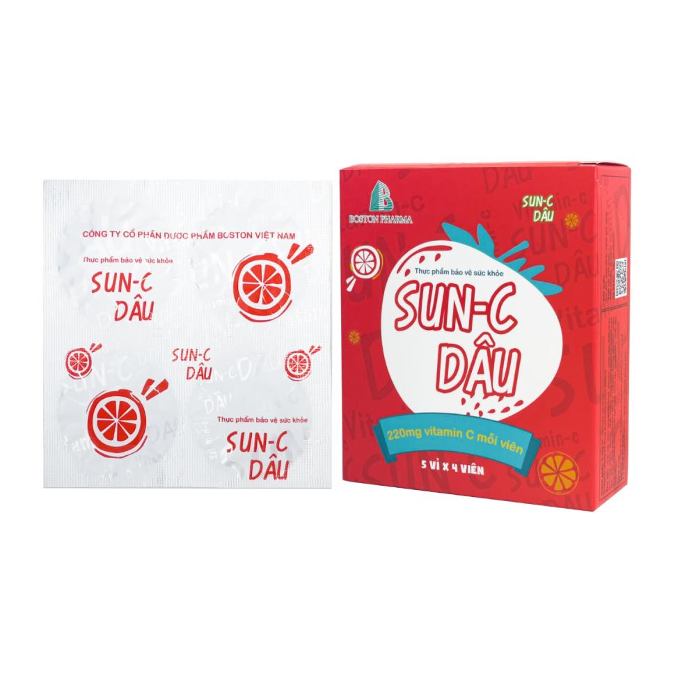 Sun-C dâu giúp bổ sung vitamin C
