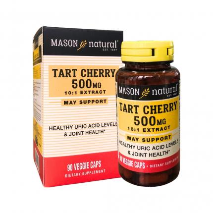 Mason Natural Tart Cherry 500mg giúp hỗ trợ giảm nồng độ acid uric trong máu