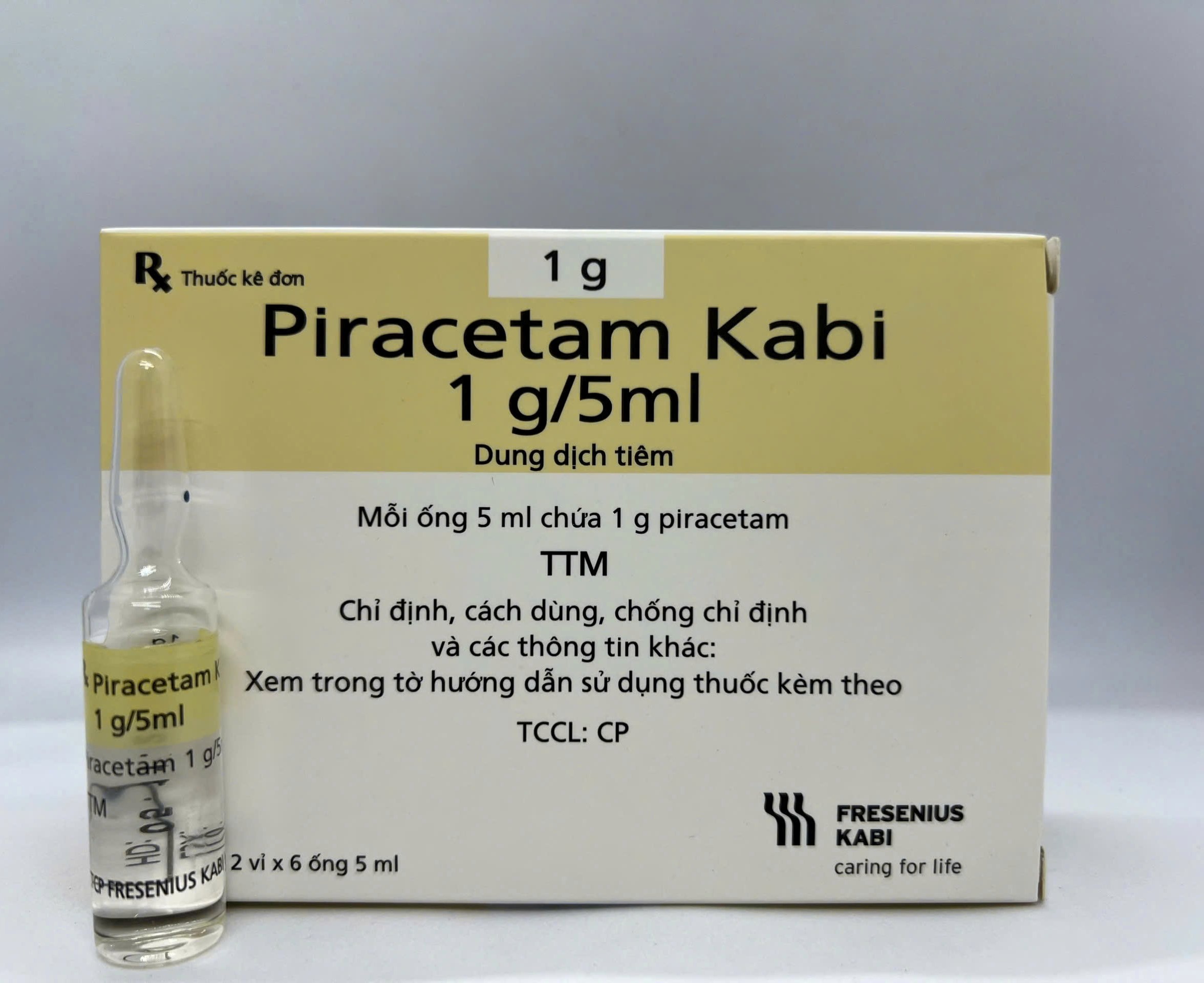 Piracetam Kabi 1g/5ml giúp hỗ trợ cải thiện chức năng não bộ