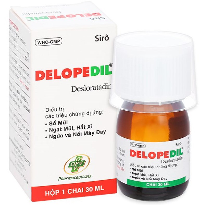 Siro Delopedil giúp giảm nhanh các triệu chứng dị ứng như sổ mũi
