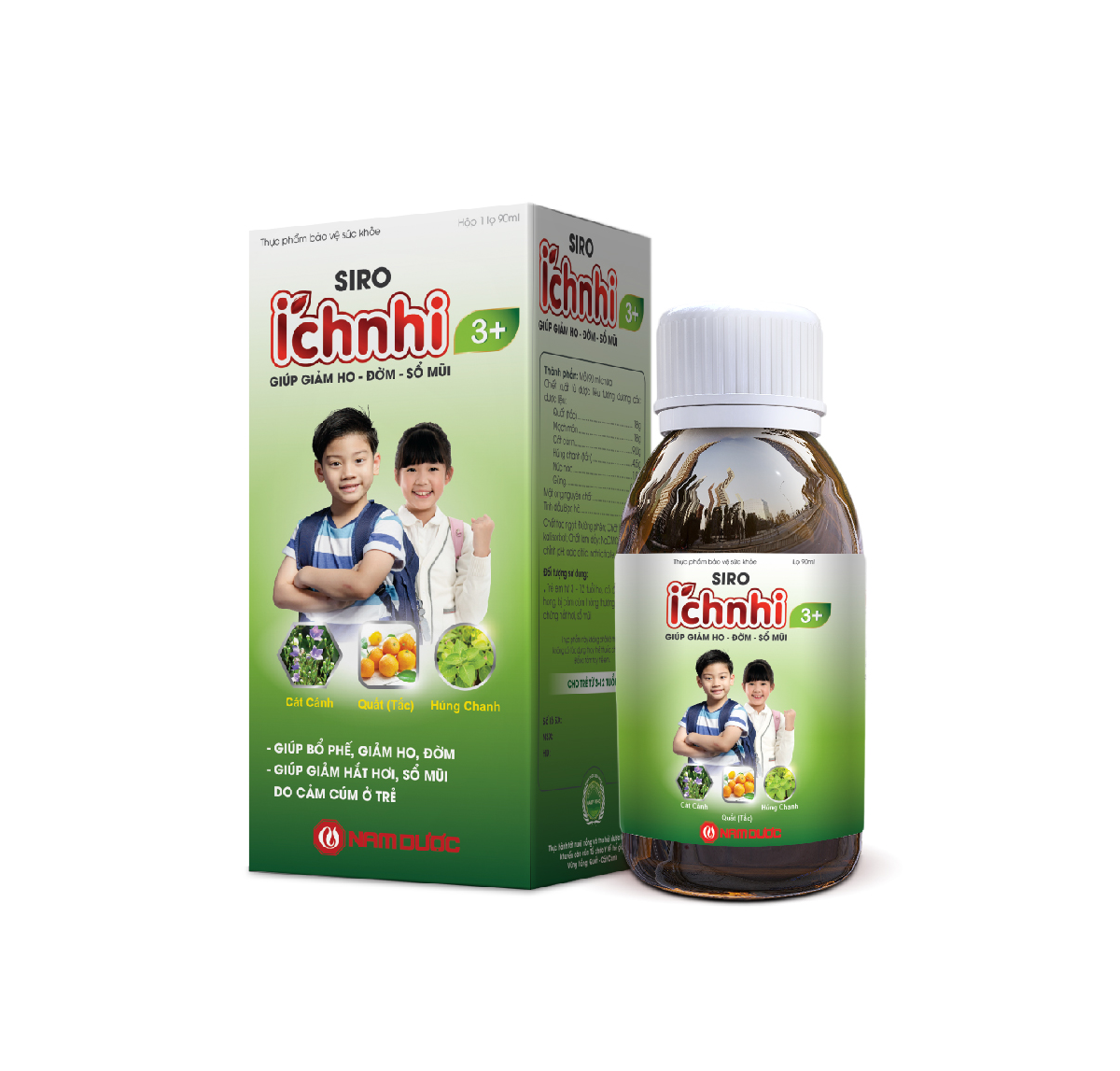 Siro Ích Nhi 3+ giúp giảm ho