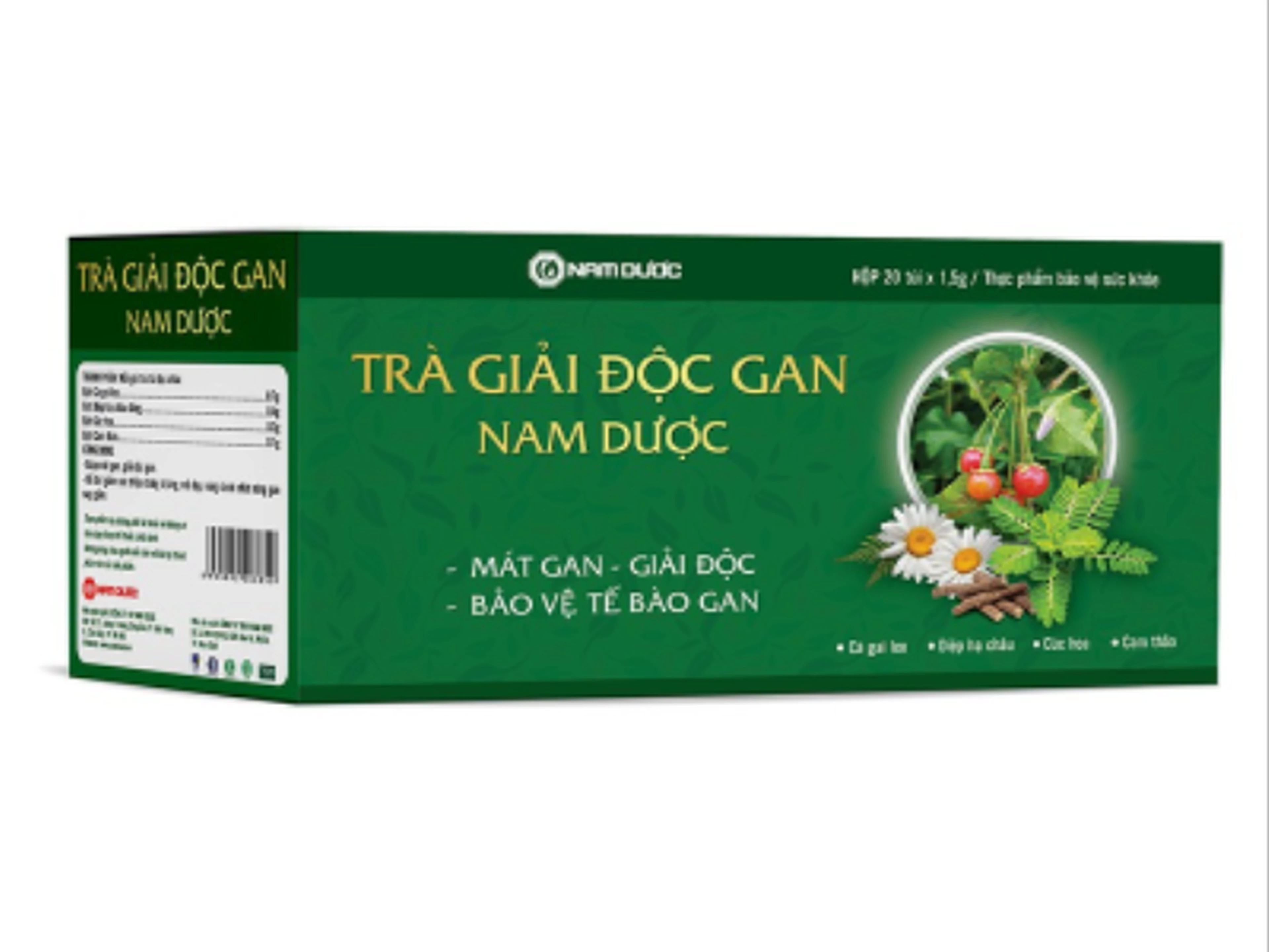 Trà giải độc gan Nam Dược giúp thanh nhiệt mát gan giải độc cơ thể  