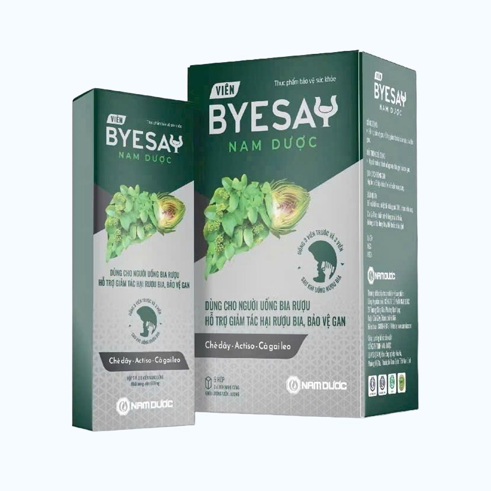 Viên ByeSay Nam Dược giúp hỗ trợ giảm nhanh các triệu chứng say rượu