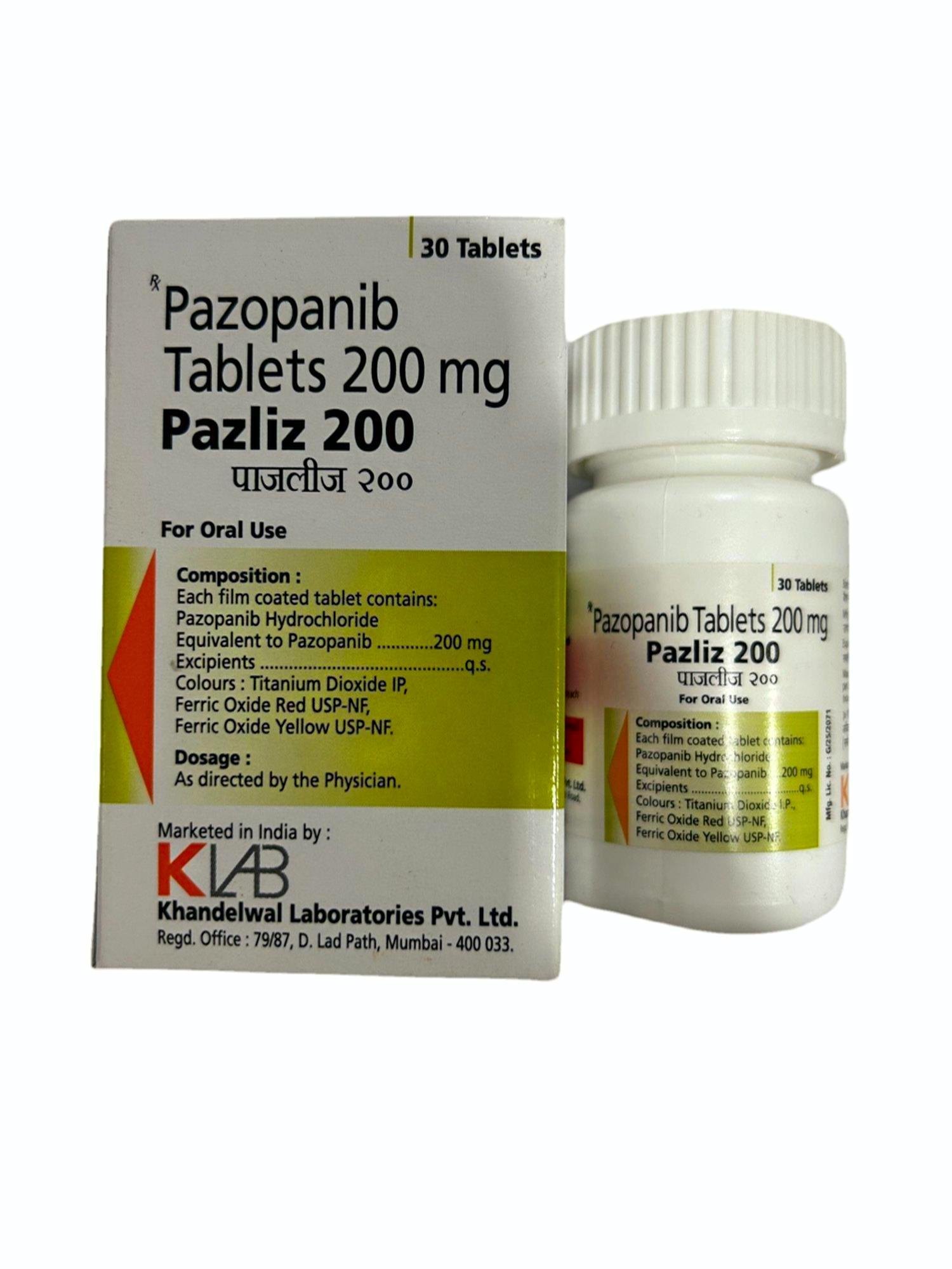 Pazopanib Tablets 200mg giúp điều trị ung thư biểu mô tế bào thận (RCC) và ung thư phần mềm (STS)