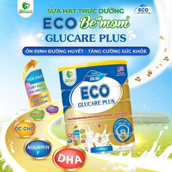 Sữa Hạt Tiểu Đường ECO - Glucare Plus 850gr