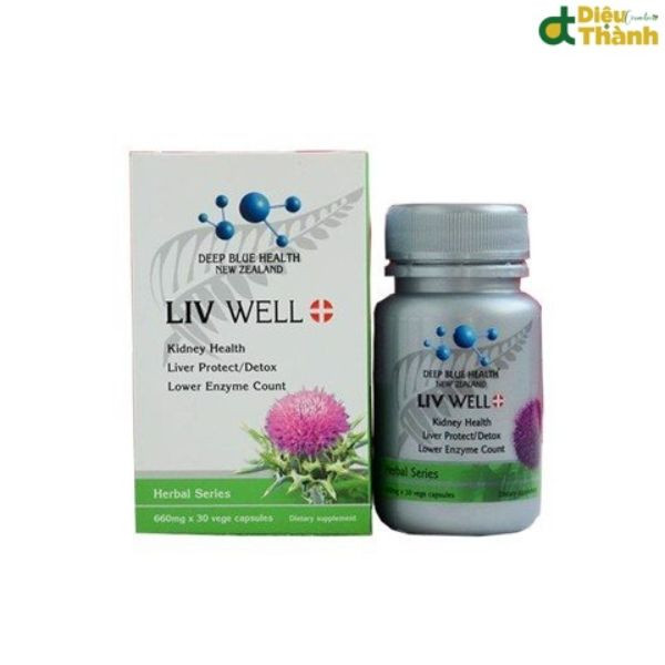 Viên Uống Giải Độc Gan Liv Well Deep Blue Health