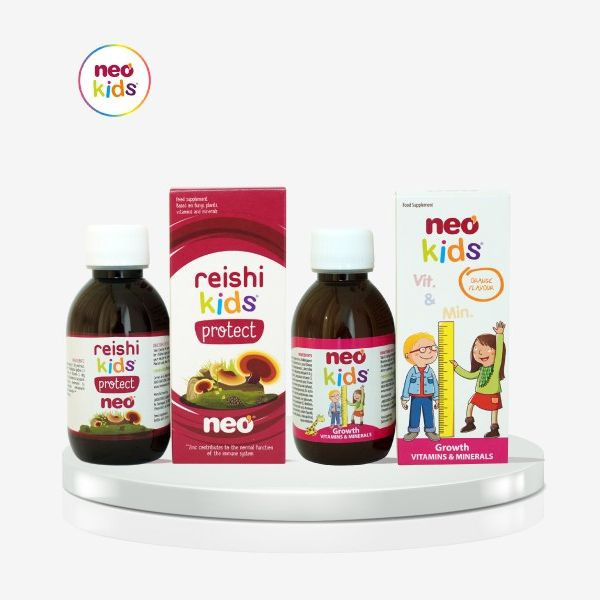 Bộ đôi Hồi phục sau ốm REISHI KIDS® PROTECT và NEO KIDS® GROWTH