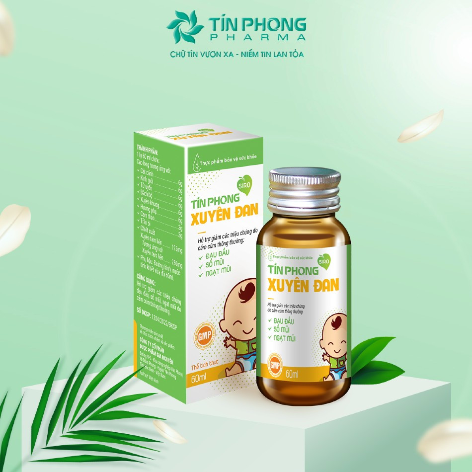 Thực phẩm bảo vệ sức khỏe Siro Tín Phong Xuyên Đan (Hộp 60ml)