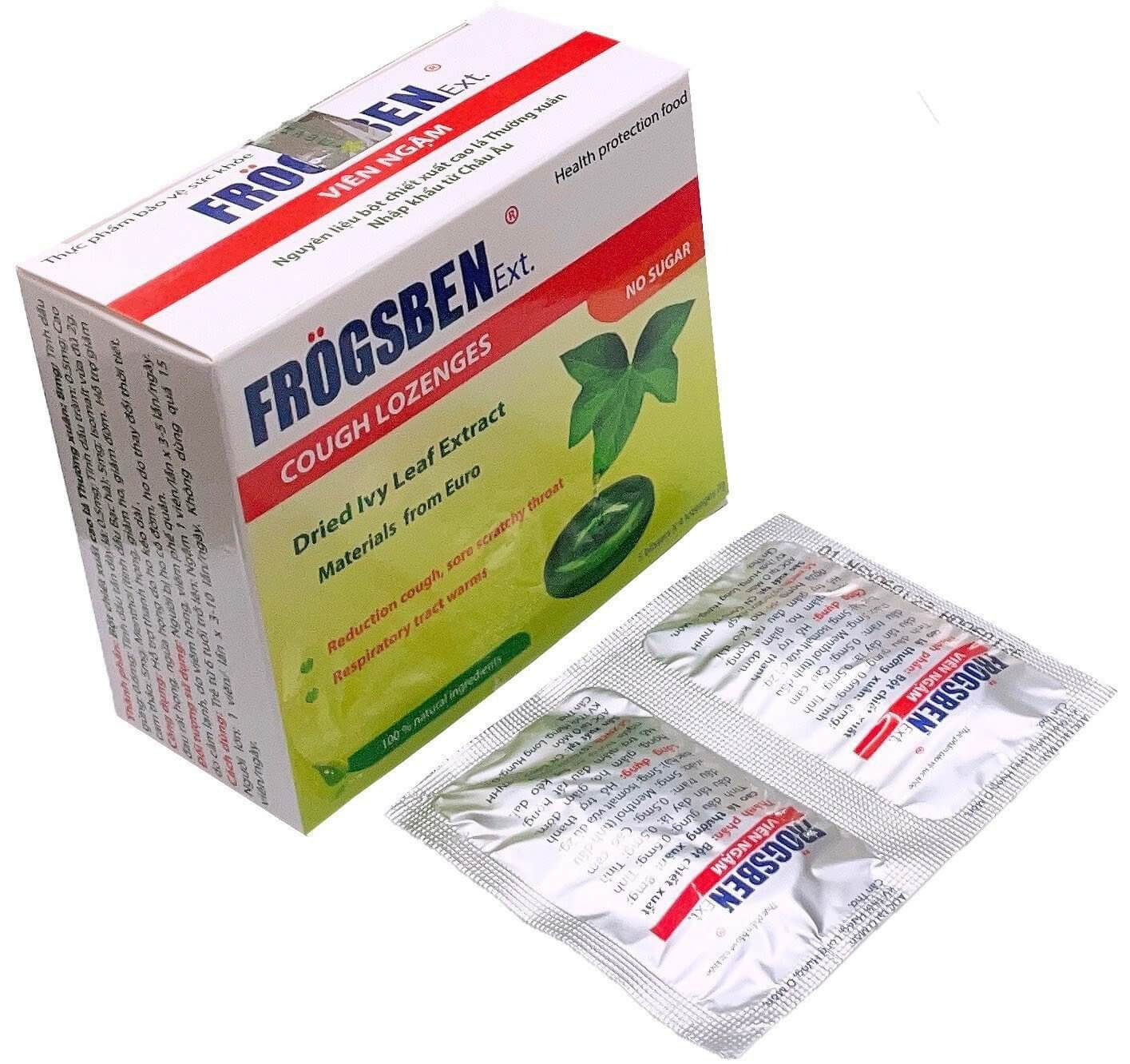 Viên ngậm ho thảo dược Frogsben
