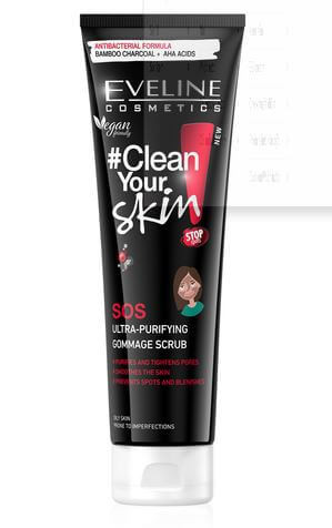 Gôm tẩy da chết Eveline Clean Your Skin SOS sạch sâu 100ML