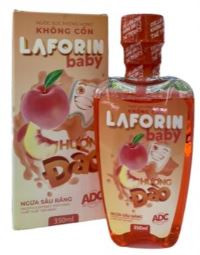 Nước súc miệng LAFORIN BABY hương đào ngừa sâu răng cho trẻ em 350ml