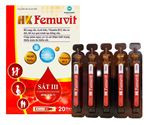 HK FEMUVIT (Hộp 20 ống 10ml sắt bổ sung cho người thiếu máu do thiếu sắt