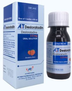 Siro A.T Desloratadin 2.5mg - giúp làm giảm các triệu chứng viêm mũi dị ứng