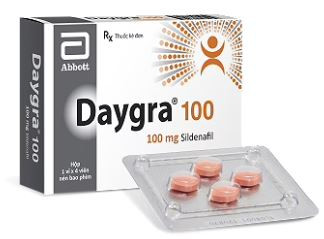 Thuốc Daygra 100 Abbott điều trị rối loạn cương dương (1 vỉ x 4 viên)