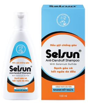 Dầu gội chống gàu Selsun Anti-Dandruff Shampoo Rohto sạch gàu và hết ngứa da đầu (100ml)