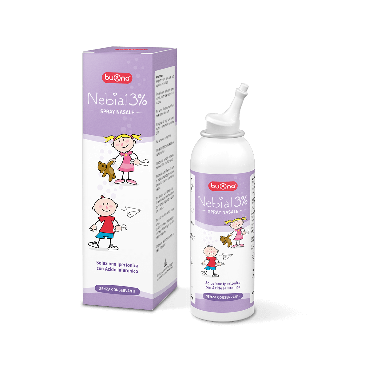 Nebial 3% Nasal Spray dung dịch xịt mũi kết hợp Natri Hyaluronate với muối ưu trương 3%