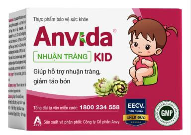 Anvida Nhuận Tràng Kid, hỗ trợ nhuận tràng, giảm táo bón