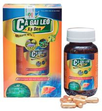 TPBVSK bổ gan cà gai leo xạ đen hộp 60 viên