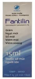 Thuốc Fantilin 0.1% - Giảm nghẹt mũi, sổ mũi, viêm mũi, xoang (15ml)