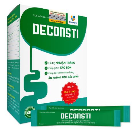 TPBVSK Deconsti - Cốm nhuận tràng, giảm táo bón