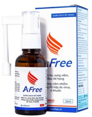Dung dịch xịt họng Afree Thái Minh giảm ho, sưng viêm, đau rát họng (30ml)