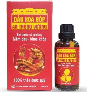 Dầu Xoa Bóp An Thống Vương – giảm đau nhức xương khớp, đau mỏi vai gáy, giảm sưng phù nề, thông kinh mạch