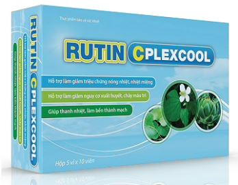 Tăng Sức Bền Thành Mạch, Giảm Nhiệt Miệng, Trĩ Rutin Cplexcool Giấp Cá Hoa Dược (H/50V)