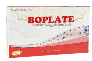 BOPLATE - giải pháp cho giảm tiểu cầu (Hộp 20 viên)
