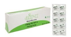 Air-X Xanh RX Hương Bạc Hà Simethicone 80mg - Hộp 100 viên