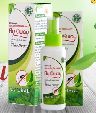 Bình Xịt Đuổi Muỗi và Côn Trùng Fly@way 60ml và 100ml