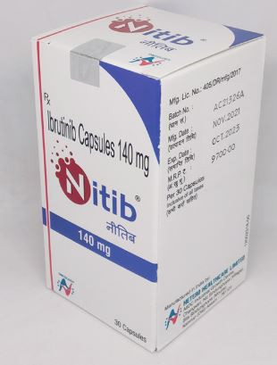 Thuốc Nitib 140mg Ibrutinib Capsules trị ung thư 