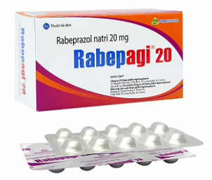 Viên nén Rabepagi Rabeprazol 20mg Agimexpharm - điều trị viêm loét dạ dày