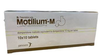 Viên nén Motilium-M Janssen điều trị triệu chứng nôn và buồn nôn (10 vỉ x 10 viên)