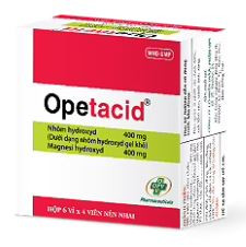 Viên Nhai Bạc Hà Giảm Acid Dịch Vị Opetacid 400/400 OPV (H/24v)