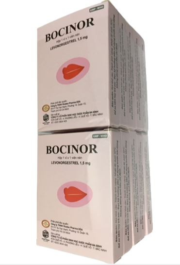 Thuốc tránh thai Bocinor Levonorgestrel 1.5mg Ba Đình (Lốc/10h/1v)