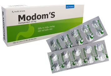 Viên nén Modom's 10mg DHG Pharma điều trị triệu chứng nôn và buồn nôn (10 vỉ x 10 viên)