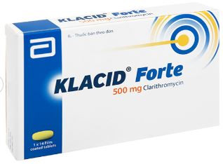 Klacid Forte 500mg trị nhiễm trùng do một hoặc nhiều vi khuẩn nhạy cảm (1 vỉ x 14 viên)