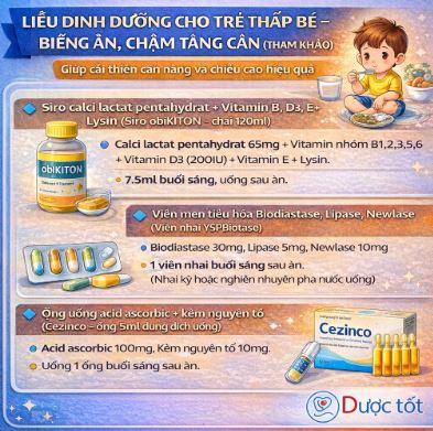 Cắt Liều thuốc và Giải Pháp Hỗ Trợ Trẻ Chậm Tăng Cân Thiếu Chiều Cao