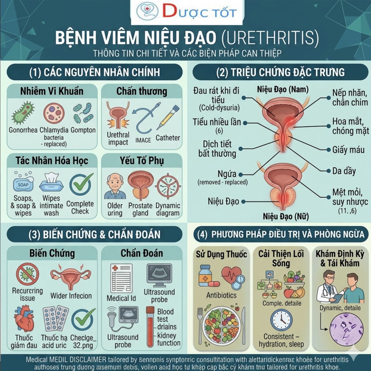 VIÊM NIỆU ĐẠO – ĐIỀU TRỊ SỚM, TRÁNH BIẾN CHỨNG
